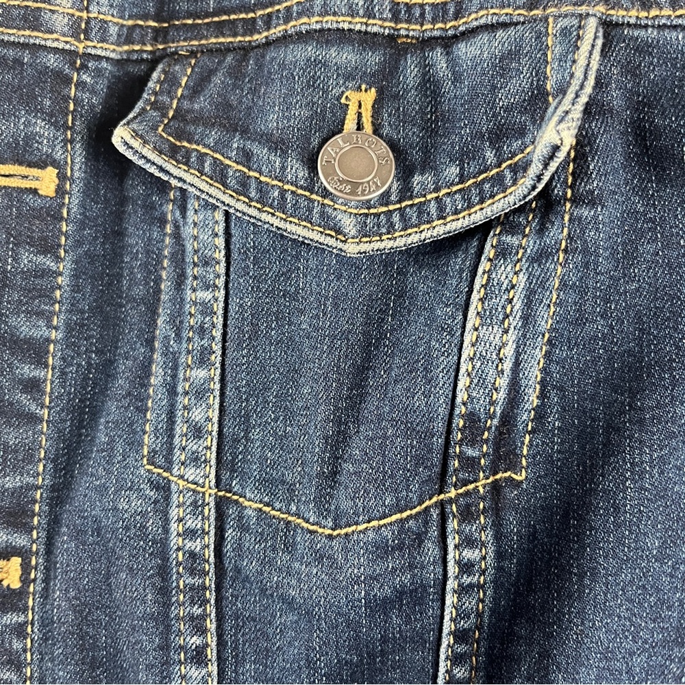 Talbots Petites Classic Dark Blue Jean Jacket - Picture 5 of 8